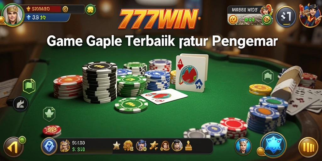 Screenshot utama 777WIN menunjukkan pengalaman bermain Gaple yang seru.