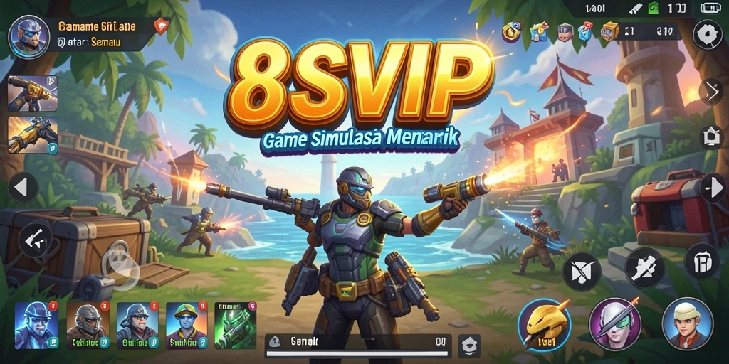 Tampilan gameplay <strong>8SVIP</strong> dengan elemen simulasi yang menarik.
