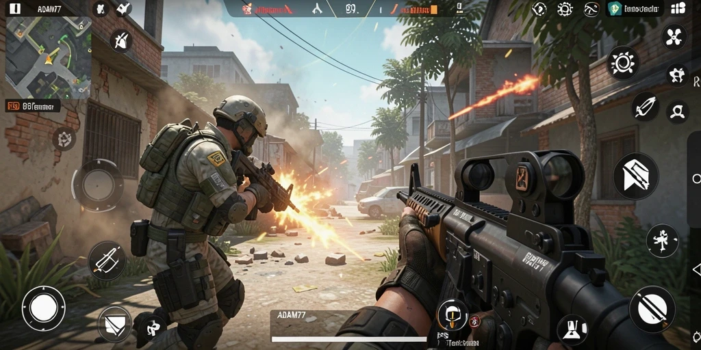 Tampilan gameplay dari ADAM77 yang mendebarkan dan realistis.
