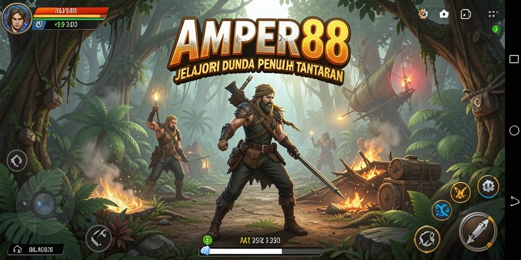Tangkapan layar dari gameplay AMPER88 yang penuh aksi petualangan.