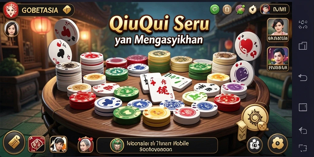 Screenshot gameplay QiuQiu GOBETASIA yang menarik.