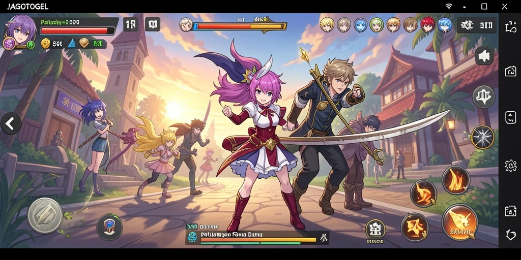 Tampilan gameplay seru di dunia Anime JAGOTOGEL.