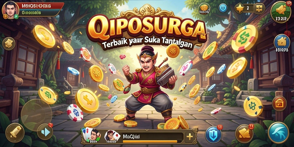 Tampilan menarik dari gameplay QiuQiu di MPOSURGA.