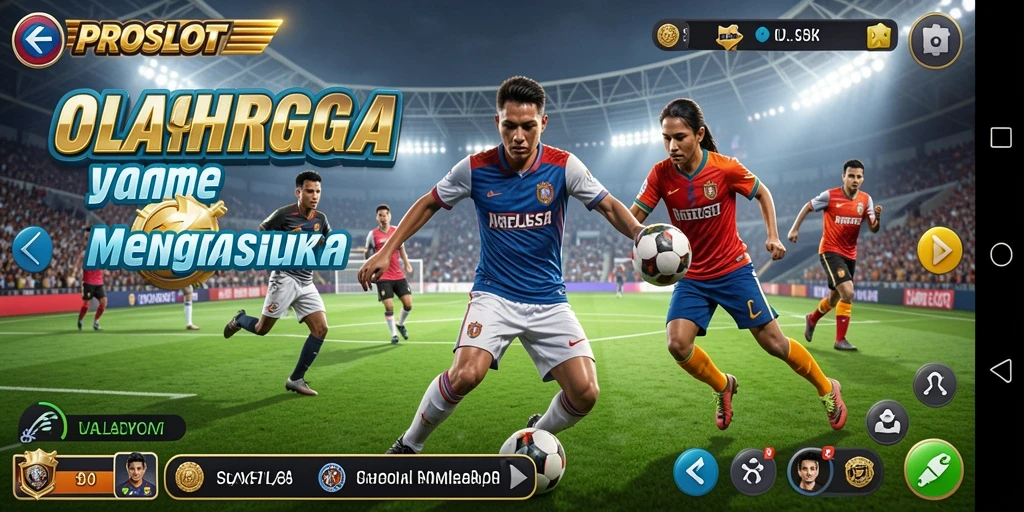 Tampilan gameplay PROSLOT yang menegangkan dalam pertandingan olahraga.